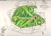 Plan des Stadtparks von 1885